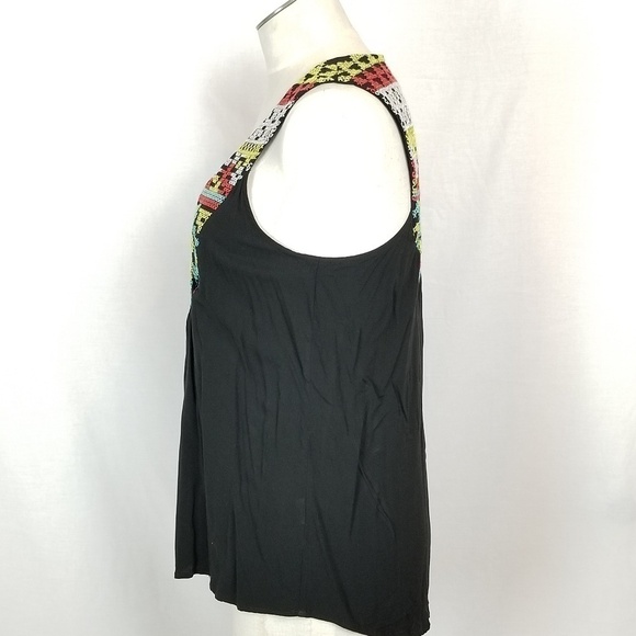 Anthro Lovestitch sz S high-low tank cross stitch - Picture 3 of 8